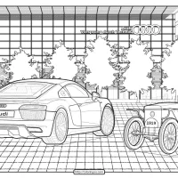 Printable Audi Cars Coloring Book Page 07 44 Printable Audi Cars Coloring Book Page 07
