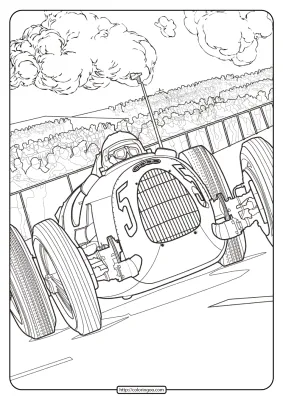 Printable Audi Cars Coloring Book Page 08