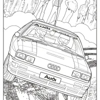 Printable Audi Cars Coloring Book Page 09 46 Printable Audi Cars Coloring Book Page 09