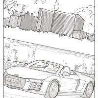 Printable Audi Cars Coloring Book Page 11 36 printable audi coloring book page 11