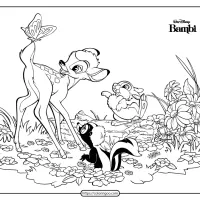 printable bambi coloring book and pages