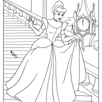 Printable Cinderella Coloring Book and Pages 01 6 printable cinderella coloring book and pages 01
