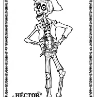 printable disney coco hector coloring pages