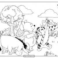 printable disney winnie the pooh coloring pages