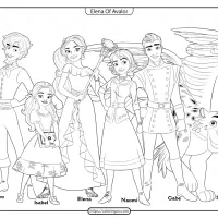 printable elena of avalor coloring book and pages