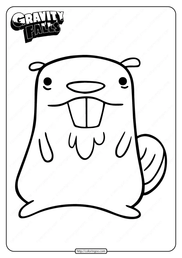 Printable Gravity Falls Beaver Coloring Pages 1 printable gravity falls beaver coloring pages
