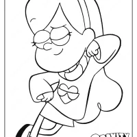 printable gravity mabel coloring pages