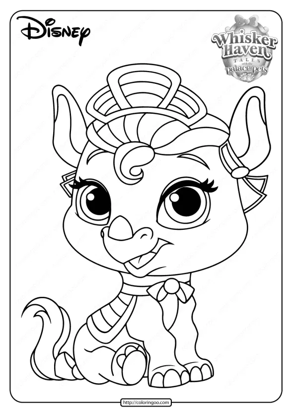 Printable Palace Pets Alora PDF Coloring Pages 1 printable palace pets alora pdf coloring pages