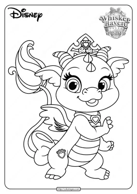 Printable Palace Pets Ash PDF Coloring Pages