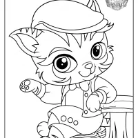 printable palace pets barnaby pickles pdf coloring page