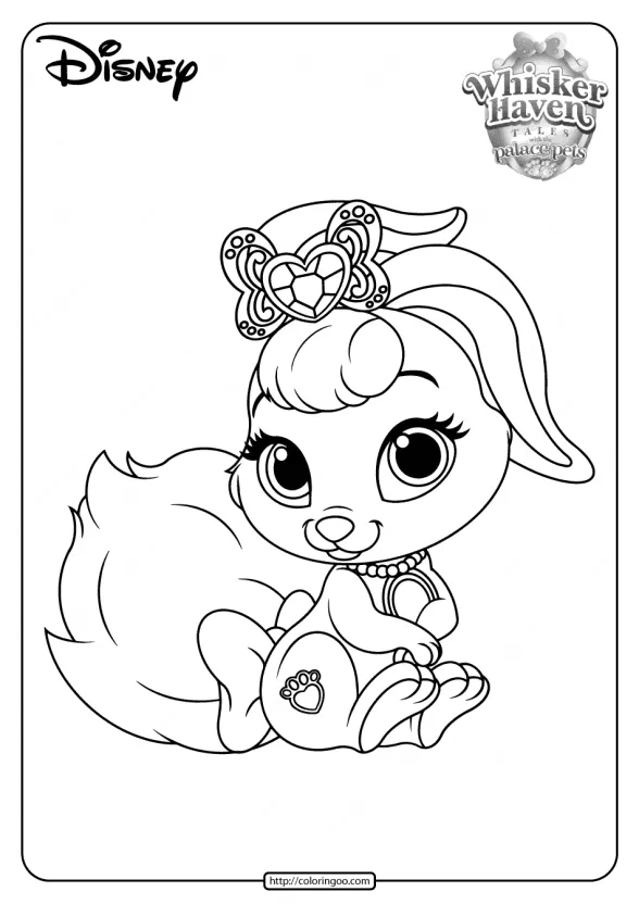 Printable Palace Pets Berry PDF Coloring Pages 1 printable palace pets berry pdf coloring pages
