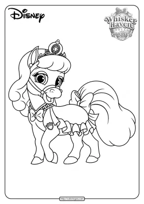 Printable Palace Pets Bibbidy PDF Coloring Pages