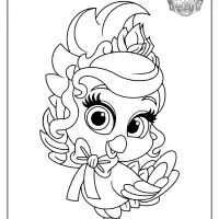 printable palace pets birdadette pdf coloring pages