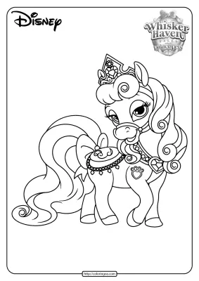 Printable Palace Pets Bloom PDF Coloring Pages