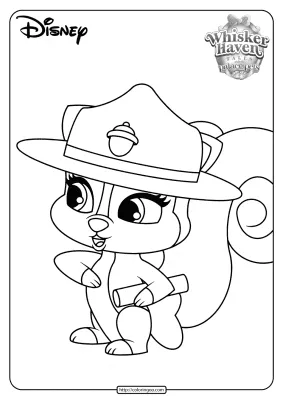 Printable Palace Pets Chipper PDF Coloring Pages