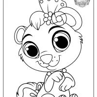 printable palace pets cubbie pdf coloring pages 1