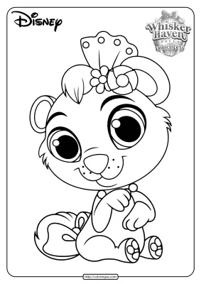 Printable Palace Pets Cubbie PDF Coloring Pages