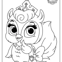 printable palace pets fern coloring pages