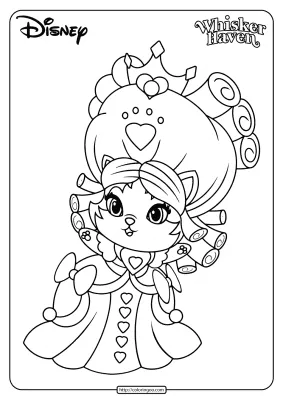 Printable Palace Pets Jane Hair Pdf Coloring Pages