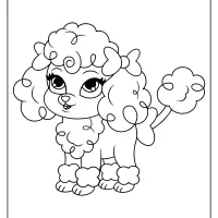 printable palace pets lacy pdf coloring pages