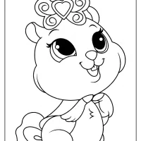 printable palace pets madame hamilot coloring pages