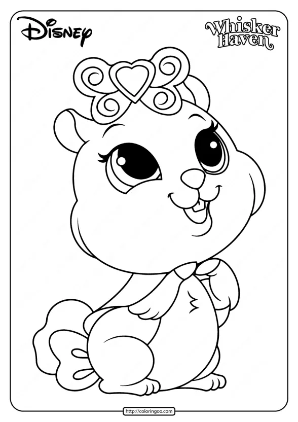 Printable Palace Pets Madame Hamilot Coloring Pages 1 printable palace pets madame hamilot coloring pages