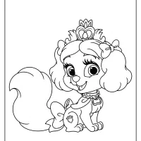 printable palace pets muffin pdf coloring pages