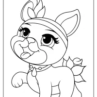 printable palace pets olive pdf coloring pages