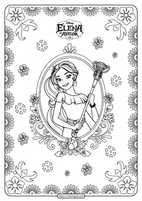 Printable Princess Elena Of Avalor Coloring Pages