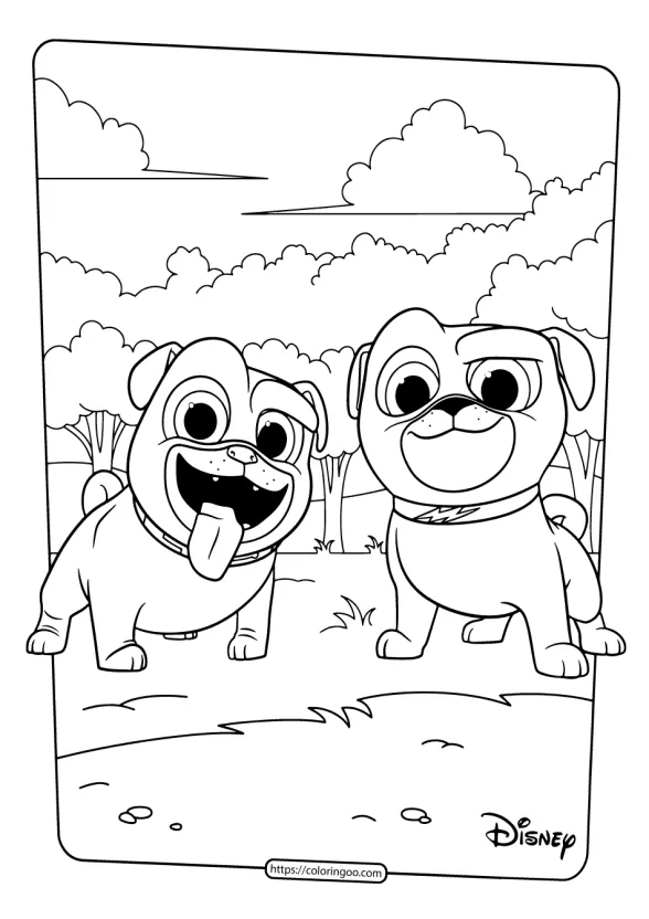 Printable Puppy Dog Pals Coloring Book Pages 01 1 printable puppy dog pals coloring book pages 1