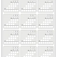 printable three digit multiplication practice worksheet 03