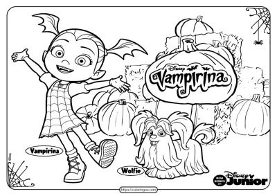 Printable Vampirina Halloween Coloring Pages 01