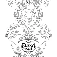 Disney Elena of Avalor Coloring Sheet