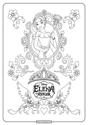 Disney Princess Elena of Avalor Coloring Sheet