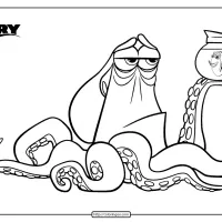 Disney Finding Dory and Hank Coloring Pages