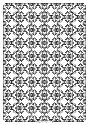 Free Printable Geometric Pattern PDF Book 018