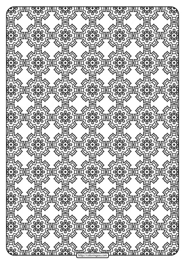 Free Printable Geometric Pattern PDF Book 018 1 Free Printable Geometric Pattern PDF Book 018