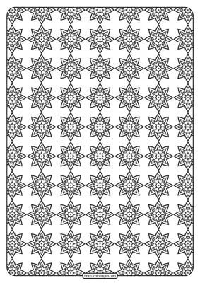 Free Printable Geometric Pattern PDF Book 019