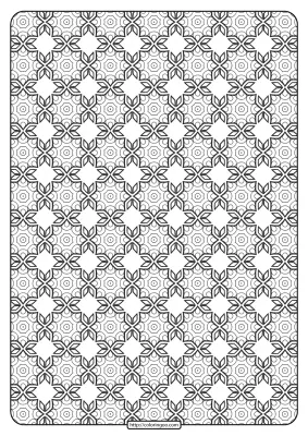 Free Printable Geometric Pattern PDF Book 020