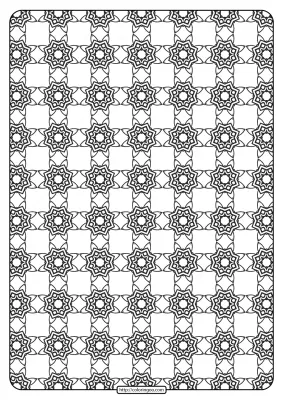 Free Printable Geometric Pattern PDF Book 021