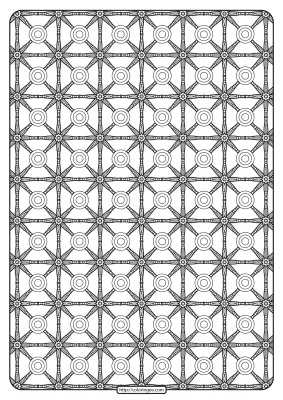 Free Printable Geometric Pattern PDF Book 022