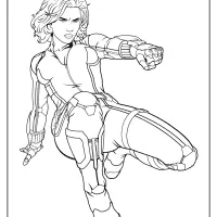 Marvel Avengers Black Widow Pdf Coloring Pages 4 Marvel Avengers Black Widow Pdf Coloring Pages