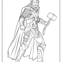 Marvel Avengers Thor Pdf Coloring Pages
