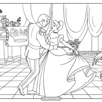 Printable Disney Cinderella Ballroom Coloring Page 4 Printable Disney Cinderella Ballroom Coloring Page