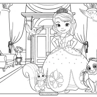 Printable Disney Sofia the First Pdf Coloring Page