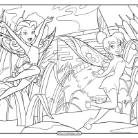 Printable Fairies Pdf Coloring Page