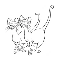 Printable Lady and the Tramp Coloring Page 04