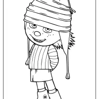 Printable Minions Edith Gru Pdf Coloring Page