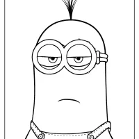 Printable Minions Kevin Pdf Coloring Page