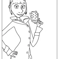 Printable Minions Lucy Wilde Coloring Page